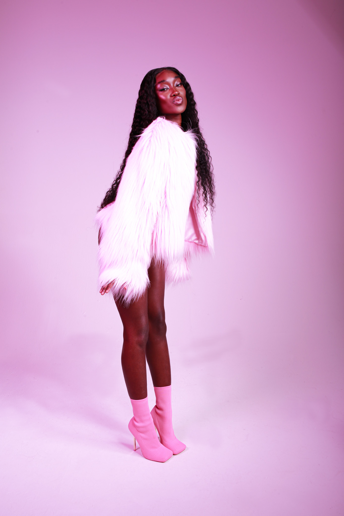 Candy faux fur coat *PREORDER*